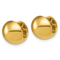 Load image into Gallery viewer, 14K Polished Hinged Hoop Earrings
