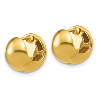 Load image into Gallery viewer, 14K Polished Hinged Hoop Earrings
