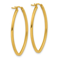 Load image into Gallery viewer, 14K Polished  Oval Hoop Earrings
