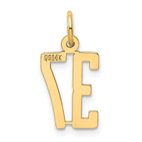 Load image into Gallery viewer, 14k Small Elongated Number 37 Charm
