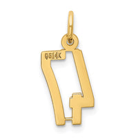 Load image into Gallery viewer, 14k Small Elongated Number 47 Charm
