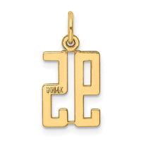 Load image into Gallery viewer, 14k Small Elongated Number 95 Charm
