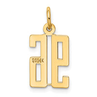 Load image into Gallery viewer, 14k Small Elongated Number 96 Charm
