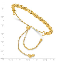 Load image into Gallery viewer, 14K Polished Fancy Link Adjustable Bracelet
