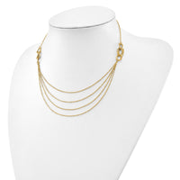 Load image into Gallery viewer, 14K Four Layer Rope Chain Necklace
