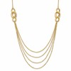 14K Four Layer Rope Chain Necklace