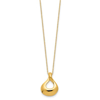 Load image into Gallery viewer, 14K Polished Tear Drop Necklace
