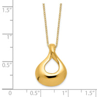 Load image into Gallery viewer, 14K Polished Tear Drop Necklace
