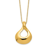 Load image into Gallery viewer, 14K Polished Tear Drop Necklace
