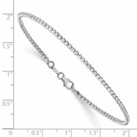 Load image into Gallery viewer, 14K White Gold Polished D/C Beaded Bracelet
