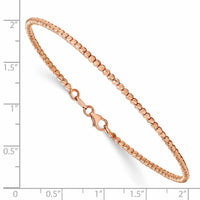 Load image into Gallery viewer, 14K Rose Gold Polished D/C Beaded Bracelet
