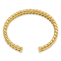 Load image into Gallery viewer, 14K Polished Fancy Link Cuff Bangle
