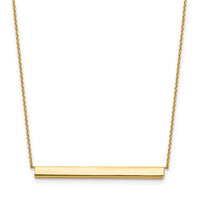 Load image into Gallery viewer, 14K Polished with 1in ext. Bar Necklace
