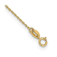 Load image into Gallery viewer, 14K Tri-color Sideways Cross Beaded Rosary Style 18 inch Necklace
