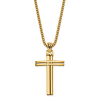 Load image into Gallery viewer, 14K Polished Cross Pendant
