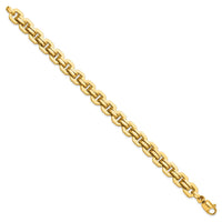 Load image into Gallery viewer, 14K Men&#39;s Polished Fancy Link Bracelet
