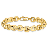 Load image into Gallery viewer, 14K Men&#39;s Polished Fancy Link Bracelet
