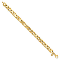 Load image into Gallery viewer, 14K Men&#39;s Polished Link Bracelet
