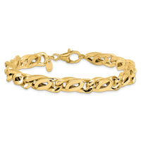 Load image into Gallery viewer, 14K Men&#39;s Polished Link Bracelet
