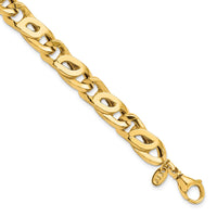 Load image into Gallery viewer, 14K Men&#39;s Polished Link Bracelet
