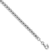 Load image into Gallery viewer, 14K White Gold Polished and Diamond-cut Beaded Bracelet
