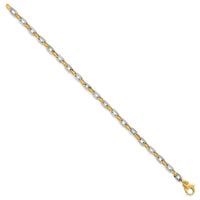 Load image into Gallery viewer, 14K Two-tone Polished D/C Bracelet
