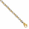 14K Two-tone Polished D/C Bracelet
