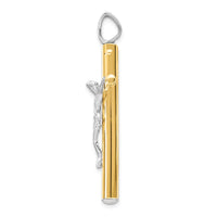 Load image into Gallery viewer, 14K Two-tone Crucifix Pendant
