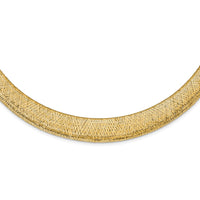 Load image into Gallery viewer, 14k Polished/Textured Stretch Necklace
