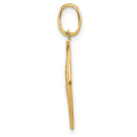 Load image into Gallery viewer, 14k Polished and Satin Round St. Christopher Pendant
