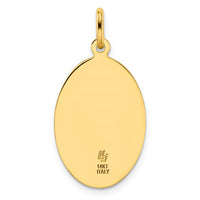 Load image into Gallery viewer, 14k Polished and Satin Oval St. Christopher Pendant
