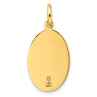 Load image into Gallery viewer, 14k Polished and Satin Oval St. Christopher Pendant
