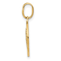 Load image into Gallery viewer, 14k Polished and Satin Round St. Christopher Pendant
