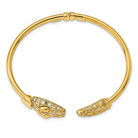 Load image into Gallery viewer, 14k Polished Snake Hinged Bangle
