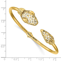 Load image into Gallery viewer, 14k Polished Snake Hinged Bangle
