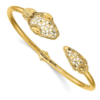 Load image into Gallery viewer, 14k Polished Snake Hinged Bangle
