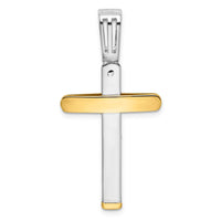 Load image into Gallery viewer, 14k Two-tone Polished Crucifix Pendant
