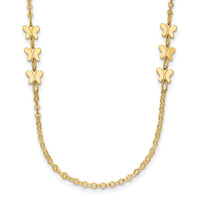 Load image into Gallery viewer, 14k Polished Butterfly Necklace
