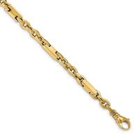 Load image into Gallery viewer, 14k Men&#39;s Polished Fancy Link Bracelet
