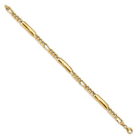 Load image into Gallery viewer, 14k Men&#39;s Polished Fancy Link Bracelet
