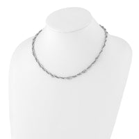Load image into Gallery viewer, 14k White Gold Polished Link Necklace

