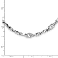 Load image into Gallery viewer, 14k White Gold Polished Link Necklace
