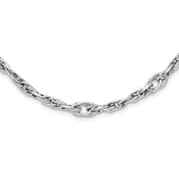 Load image into Gallery viewer, 14k White Gold Polished Link Necklace
