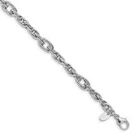Load image into Gallery viewer, 14k White Gold Polished Link Bracelet
