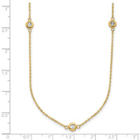 Load image into Gallery viewer, 14k Two-tone Polished D/C Necklace
