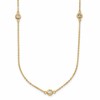 14k Two-tone Polished D/C Necklace