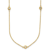 Load image into Gallery viewer, 14k Two-tone Polished D/C Necklace
