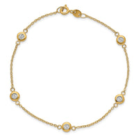 Load image into Gallery viewer, 14k Two-tone Polished D/C Bracelet
