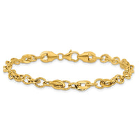 Load image into Gallery viewer, 14k D/C Fancy Link Bracelet

