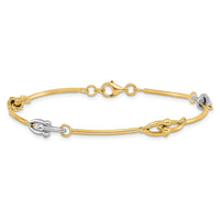 Load image into Gallery viewer, 14K Two-tone Polished Bracelet
